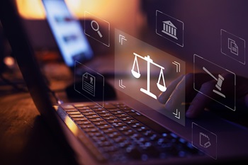 Legal blog Legal stuff with computer