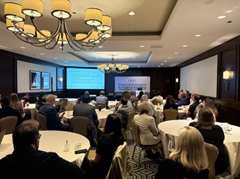 Conference room full of people