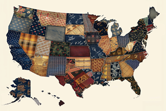 Patchwork US Map
