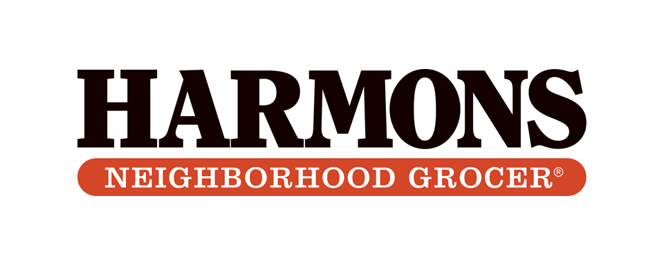 Logo with text: Harmons Neighborhood Grocer