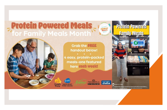 Graphic detailing Coborn's Gold Plate Award Family Meals Programs