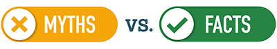 Button: Myths vs facts.