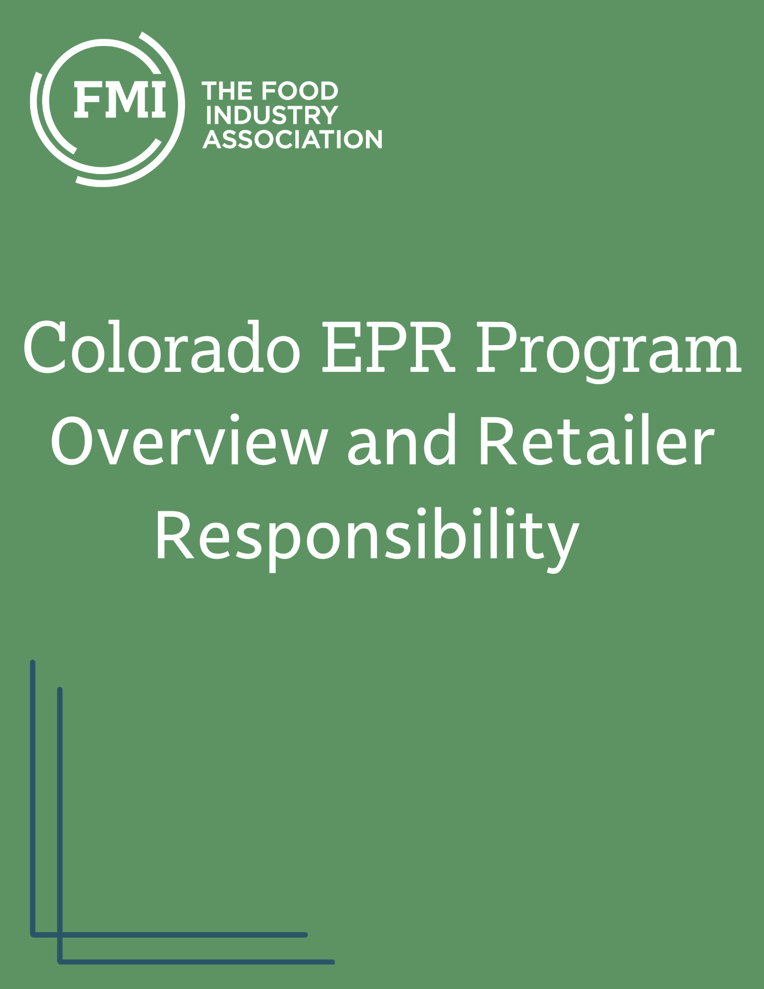 Report cover with text: Colorado EPR Program ...