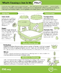 Infographic peanut butter jelly