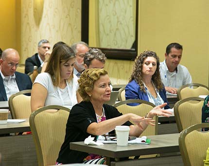 Group of people at conference