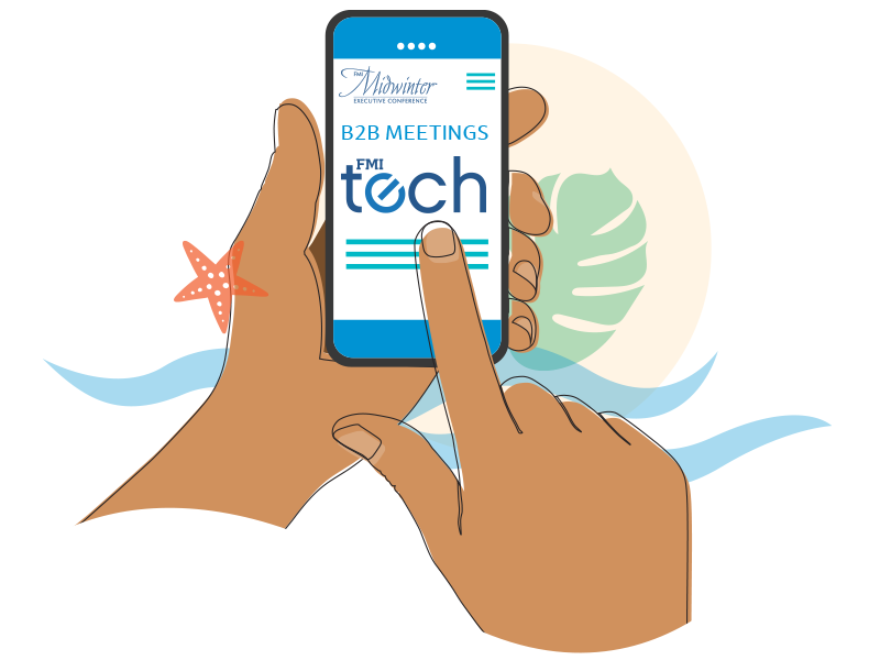 Hands using a mobile phone