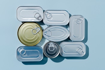 Unmarked food cans